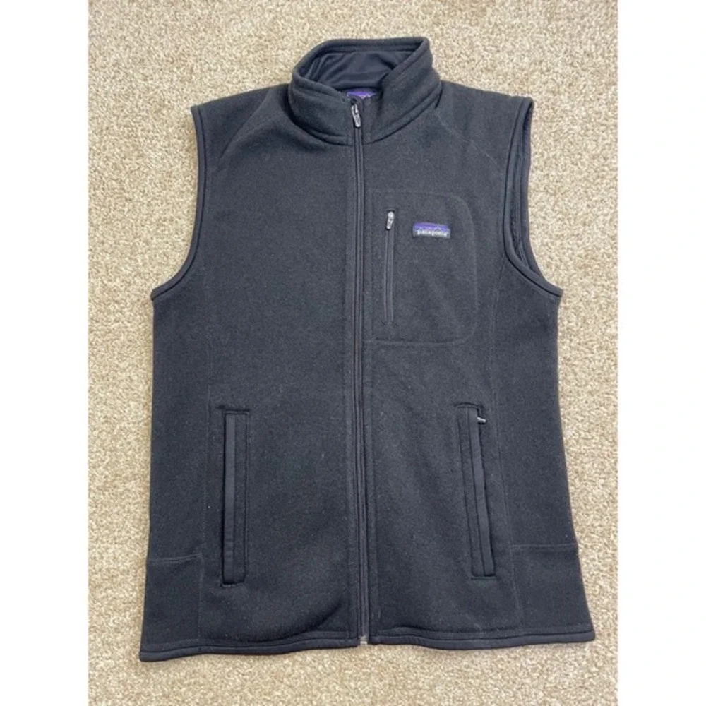 Patagonia‎ Better Sweater Vest Mens Medium Brown Hiking Full Zip Fleece